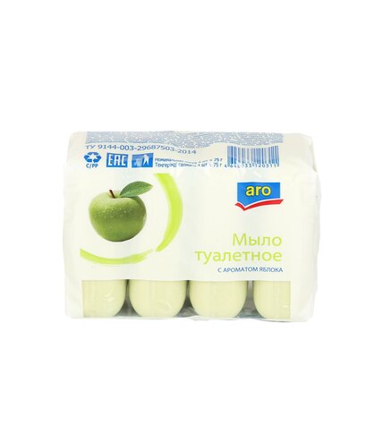 Туалетное мыло Aro Яблоко 70 г х 4 шт
