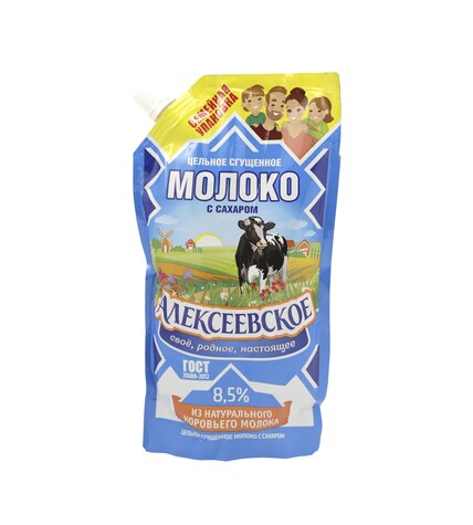 Молоко Алексеевское цельное сгущенное с сахаром 8,5% 650 г