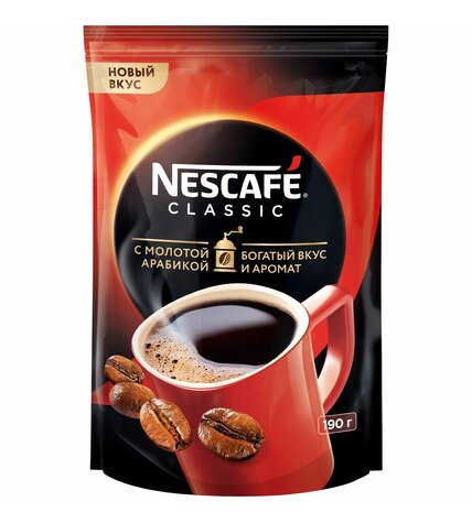 Кофе Nescafe Classic растворимый 190 г
