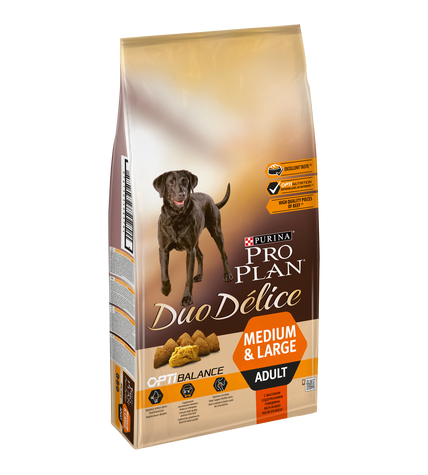 Сухой корм Purina Pro Plan Duo Delice для взрослых собак с говядиной и рисом 10 кг