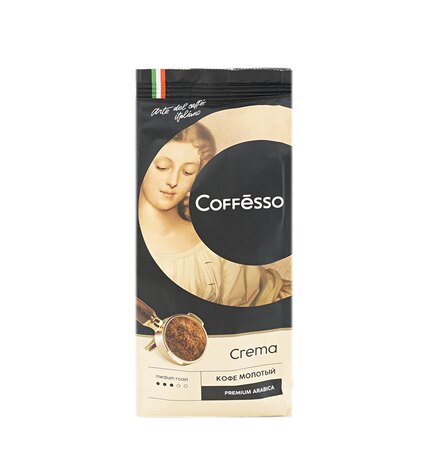 Кофе Coffesso Crema натуральный жареный молотый 250 г
