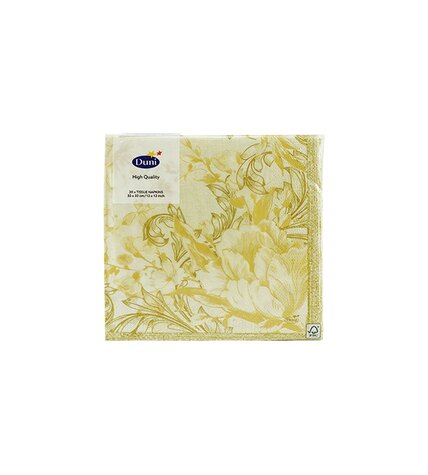 Салфетки Duni Charm Cream бумажные трехслойные 33 х 33 см