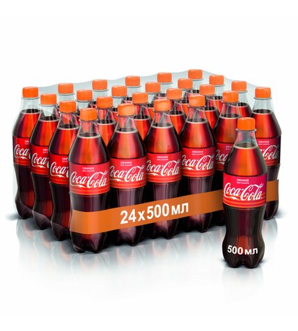Газированный напиток Coca-Cola апельсин 0,5 л