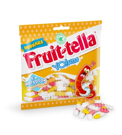 Мармелад жевательный Fruittella молочный червяки 138 г