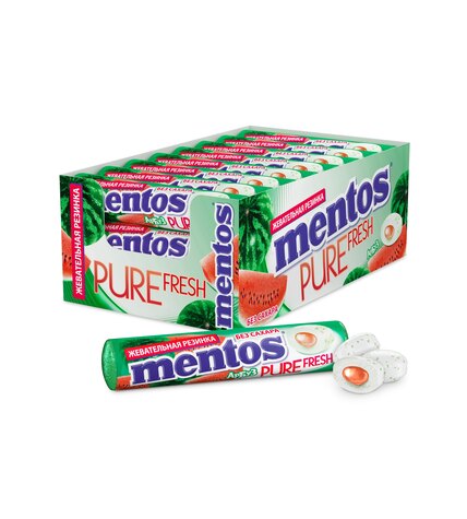 Жевательная резинка Mentos Pure fresch Арбуз 15,5 г