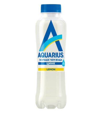 Вода питьевая Aquarius Цинк-лимон негазированная 0,4 л