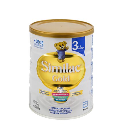 Смесь Similac Gold 3 молочная с 12 месяцев 800 г