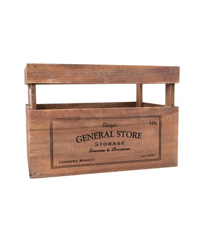 Коробка для хранения Alandeko General Store L деревянная