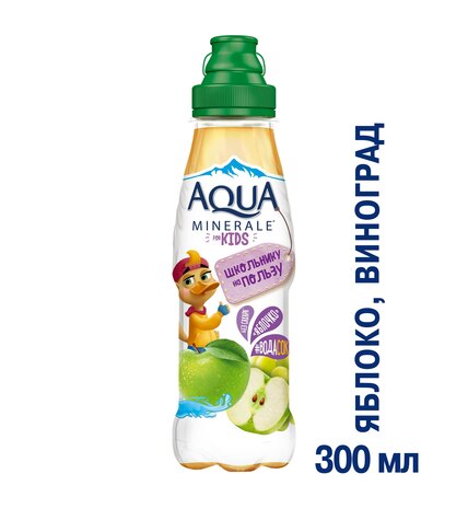 Напиток сокосодержащий Aqua Minerale for Kids яблочный 300 мл