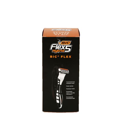 Подарочный набор Bic 5-ти лезвийная бритва Флекс 5 Гибрид + Пена для бритья Комфорт для чувствительной кожи 250 мл