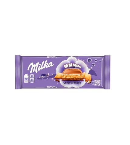 Шоколад Milka молочный с кремом и печеньем 300 г