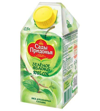 Сок Сады Придонья зеленое яблоко 0,5 л