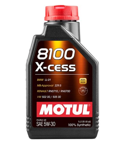 Автомобильное масло Motul 8100 X-cess 5W30 1 л