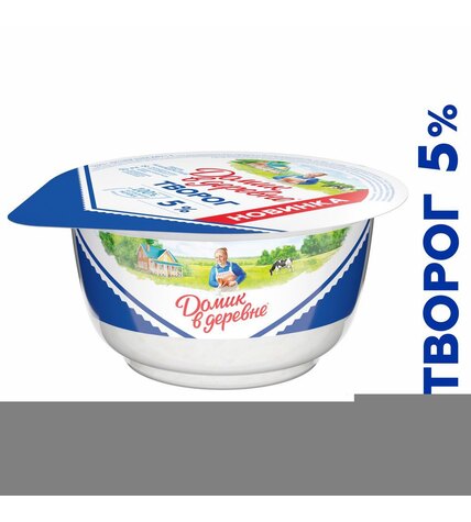 Творог Домик в деревне 5% бзмж 340 г