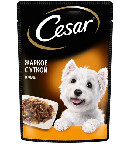 Корм Cesar для собак всех пород жаркое с уткой 85 г
