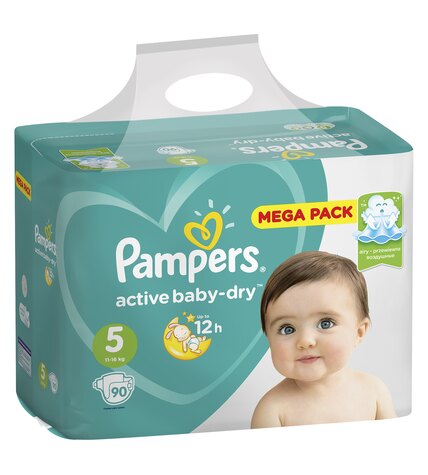 Подгузники Pampers Active Baby-Dry 5 (11-16 кг) 90 шт купить