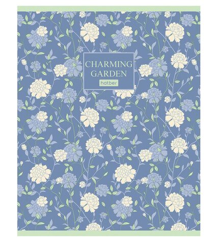 Тетрадь Hatber Charming Garden А5 96 л клетка матовая ламинация