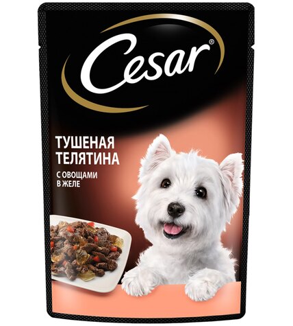 Корм Cesar для собак всех пород с телятиной и овощами 85 г