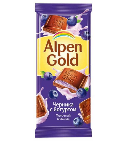 Шоколад Alpen Gold молочный Черника-йогурт 85 г