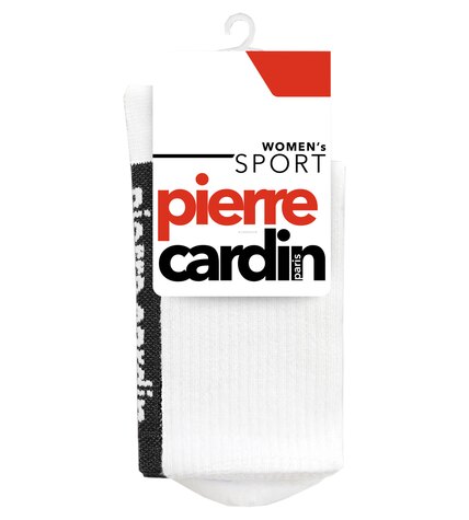 Носки женские Pierre Cardin белые с черным CR355 р 38-40