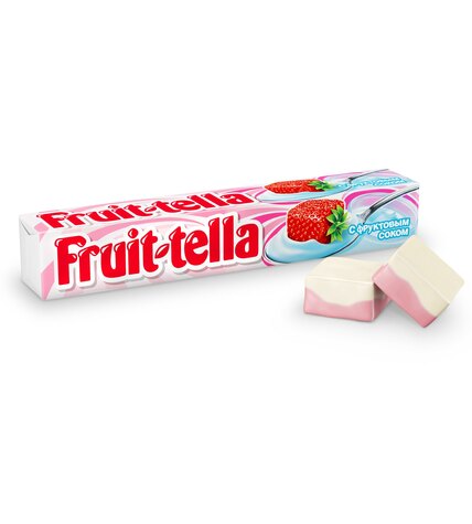 Жевательные конфеты Fruittella Клубника-йогурт с натуральным соком 41 г