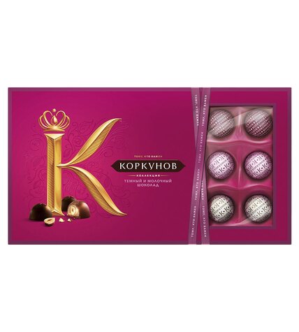 Шоколадные конфеты А.Коркунов ассорти ореховая коллекция 192 г