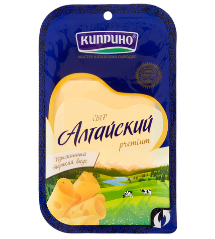 Сыр твердый Киприно Алтайский 50% бзмж 125 г