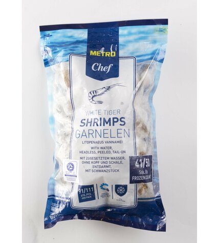 Креветки Metro Chef 41/50 очищенные свежемороженые 860 г