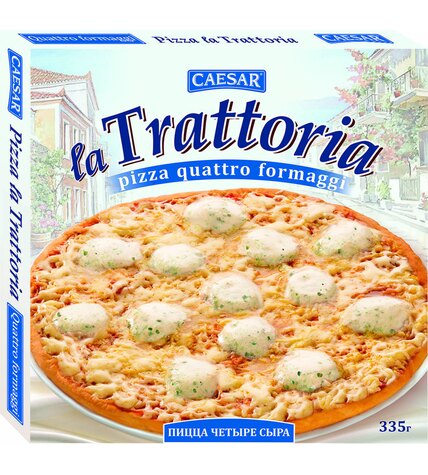 Пицца La Trattoria 4 сыра замороженная