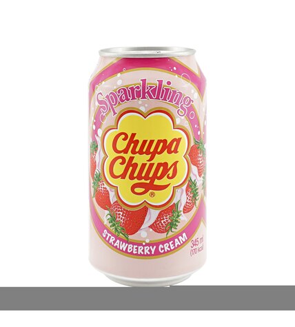 Газированный напиток Chupa Chups Клубничный крем 0,345 л