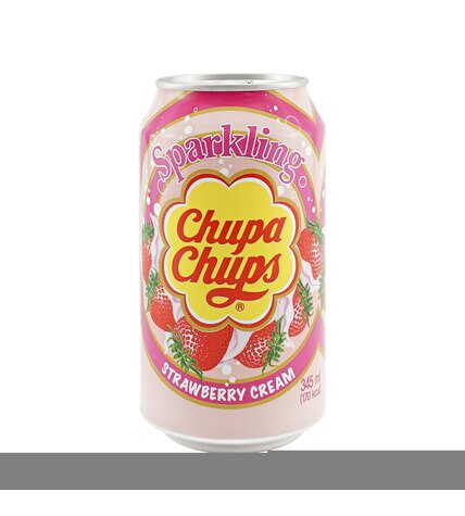Газированный напиток Chupa Chups Клубничный крем 0,345 л