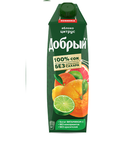 Сок Добрый яблоко-цитрус 1 л