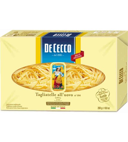 Макаронные изделия De Cecco Tagliatelle 250 г