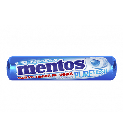 Жевательная резинка Mentos Pure Fresh Свежая мяты 15,5 г