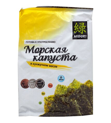 Морская капуста Midori обжаренная в кунжутном масле 5 г