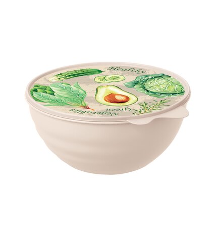 Миска с крышкой Phibo Wave 1,55 л цвета в ассортименте купить в Москве