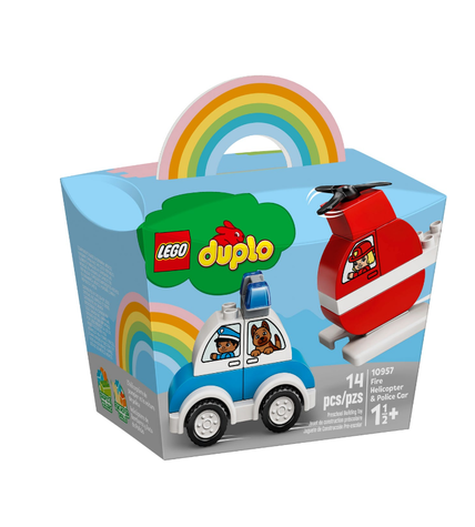 Конструктор Lego Duplo 10957 My First Fire Helicopter and Police Car 14 деталей