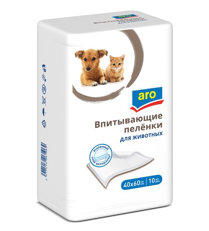 Пеленки для животных Aro 40 х 60 см 10 шт