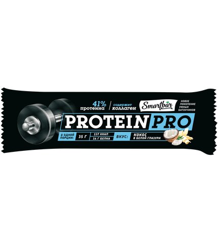 Батончик Smartbar Protein Pro протеиновый кокос 35 г