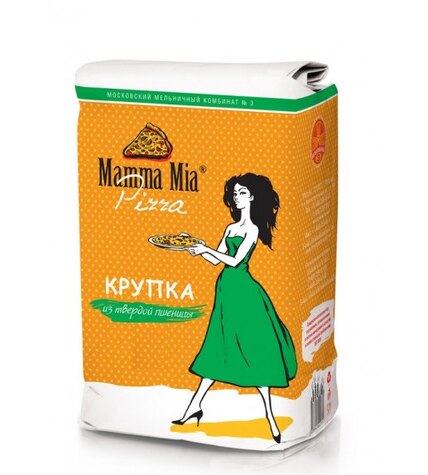 Мука Mamma Mia Pizza из твердой пшеницы крупка высший сорт 5 кг