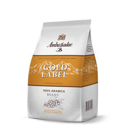 Кофе Ambassador Gold Label в зернах 1 кг