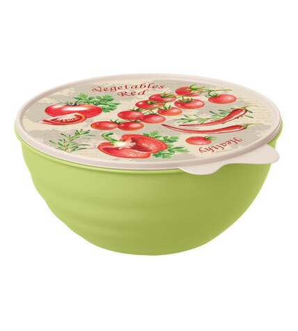 Миска с крышкой Phibo Wave 1,55 л цвета в ассортименте