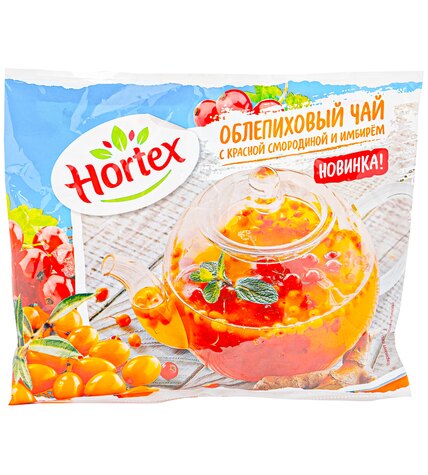 Смесь ягод Hortex Облепиховый чай с красной смородиной и имбирем быстрозамороженная 250 г