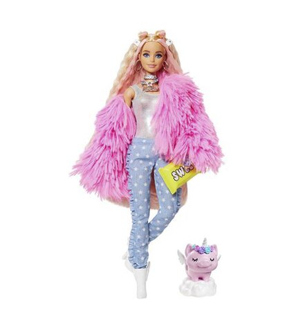 Кукла Barbie в розовой курточке