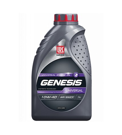 Моторное масло Лукойл Genesis Universal 10W-40 на основе синтетических технологий 1 л
