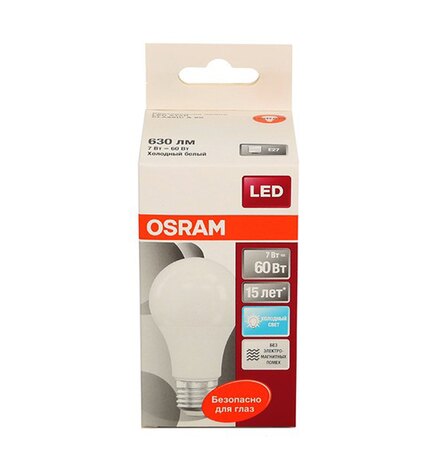 Светодиодная лампа Osram R63 E27 7 Вт груша матовая