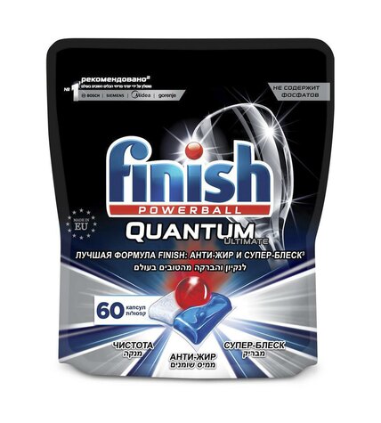Таблетки Finish Quantum для посудомоечных машин 60 шт