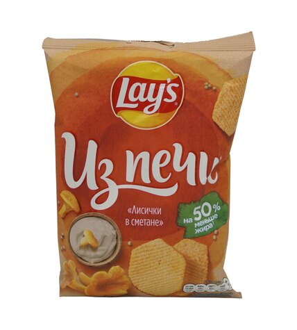 Чипсы картофельные Lay's Из печи лисички в сметане 85 г купить с ...