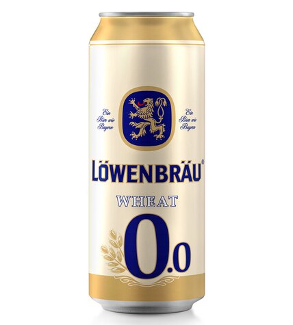 Пивной напиток Lowenbrau пшеничный нефильтрованный 0,45 л