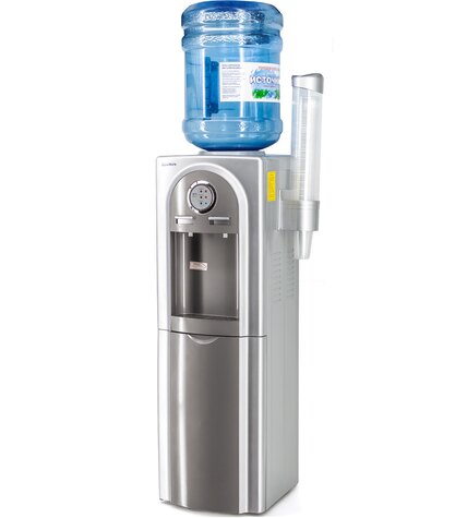 Кулер для воды Aqua Work 5-VB серый со шкафчиком электронный